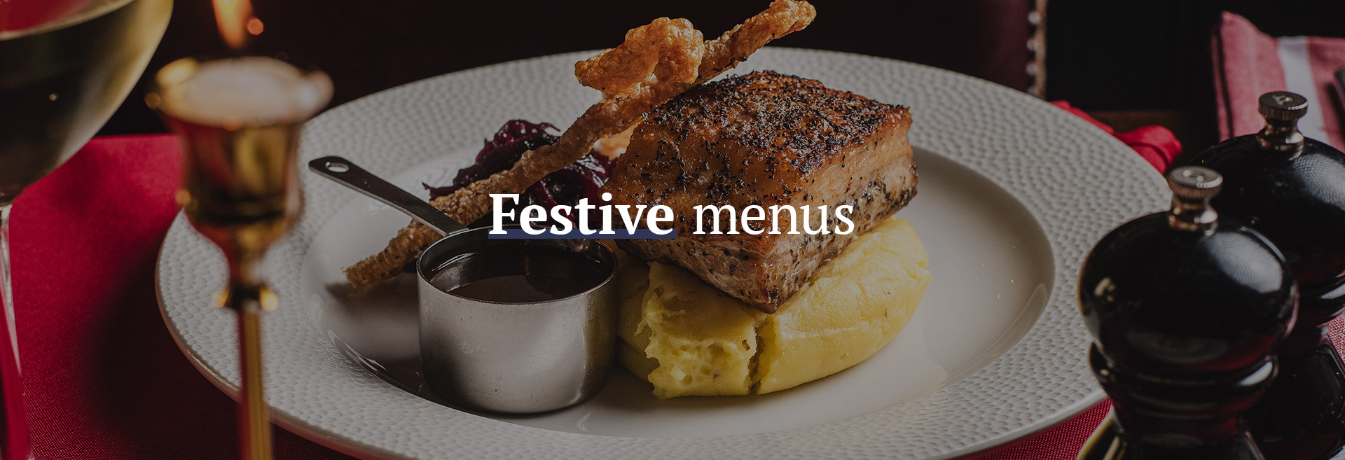 Christmas menu at The White Horse